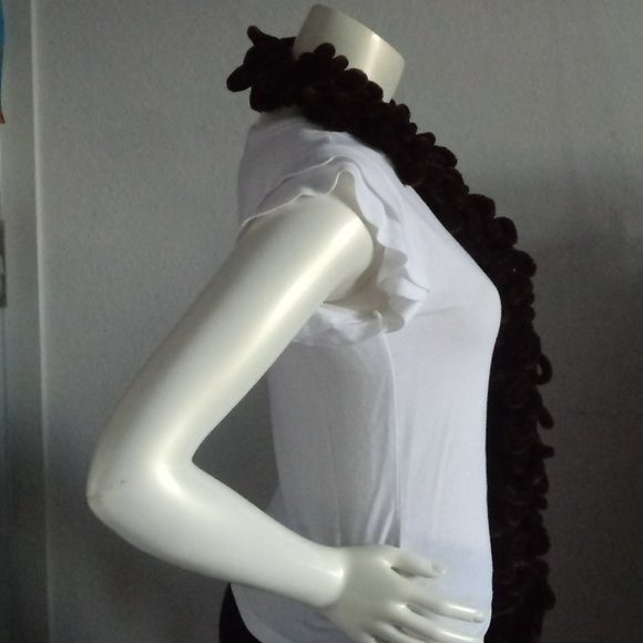 Brown Loop Scarf - Picture 3 of 8